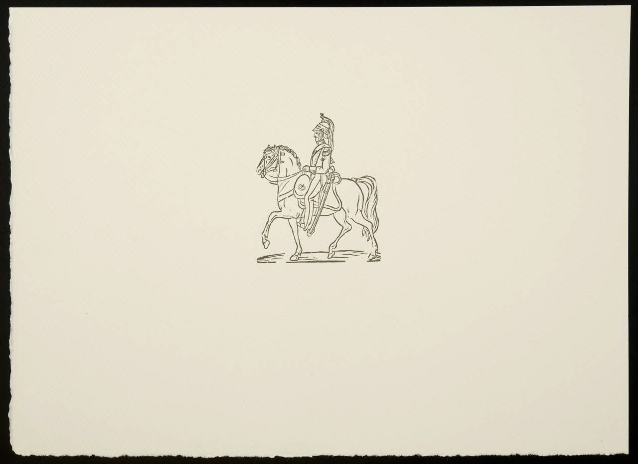 estampe Soldat à cheval 1969.87.139.3 Photo