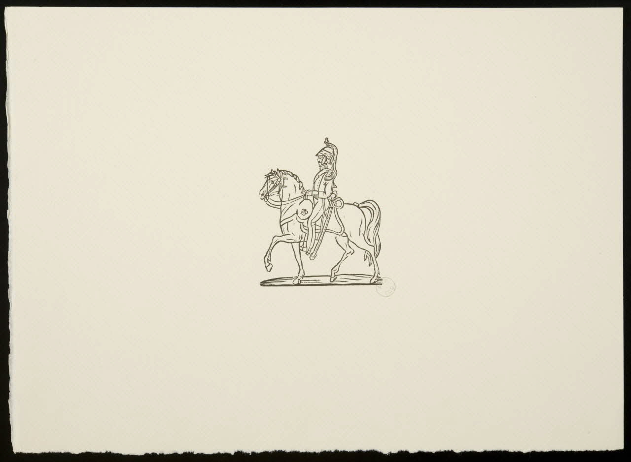 estampe Soldat à cheval 1969.87.141.1 Photo