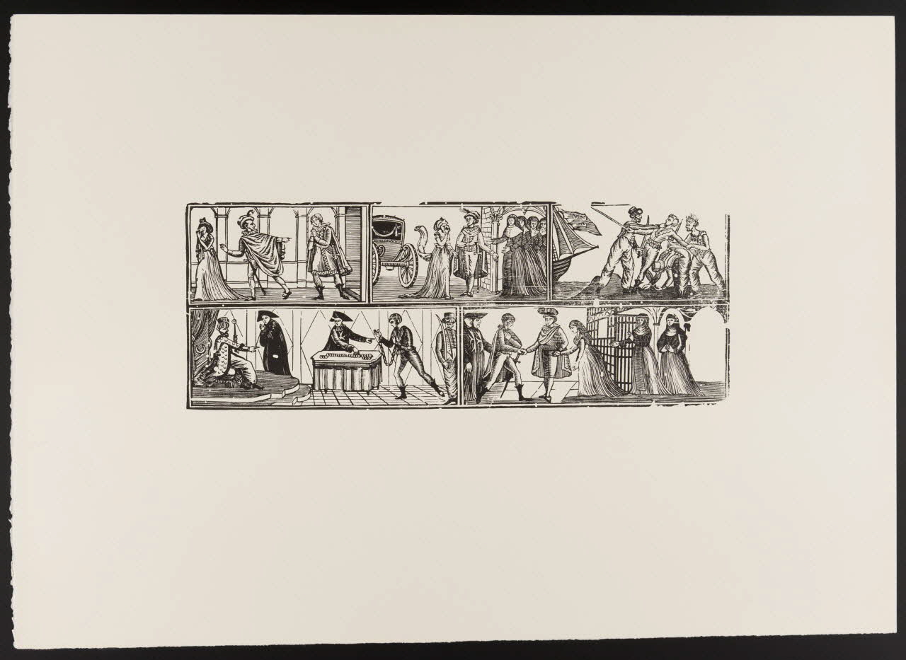 estampe Une femme sort du couvent et retrouve son amoureux 1969.87.146 Photo