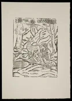 estampe Femme avec bébé et biche 1969.87.155.2 Photo