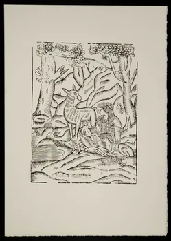 estampe Femme avec bébé et biche 1969.87.155.3 Photo