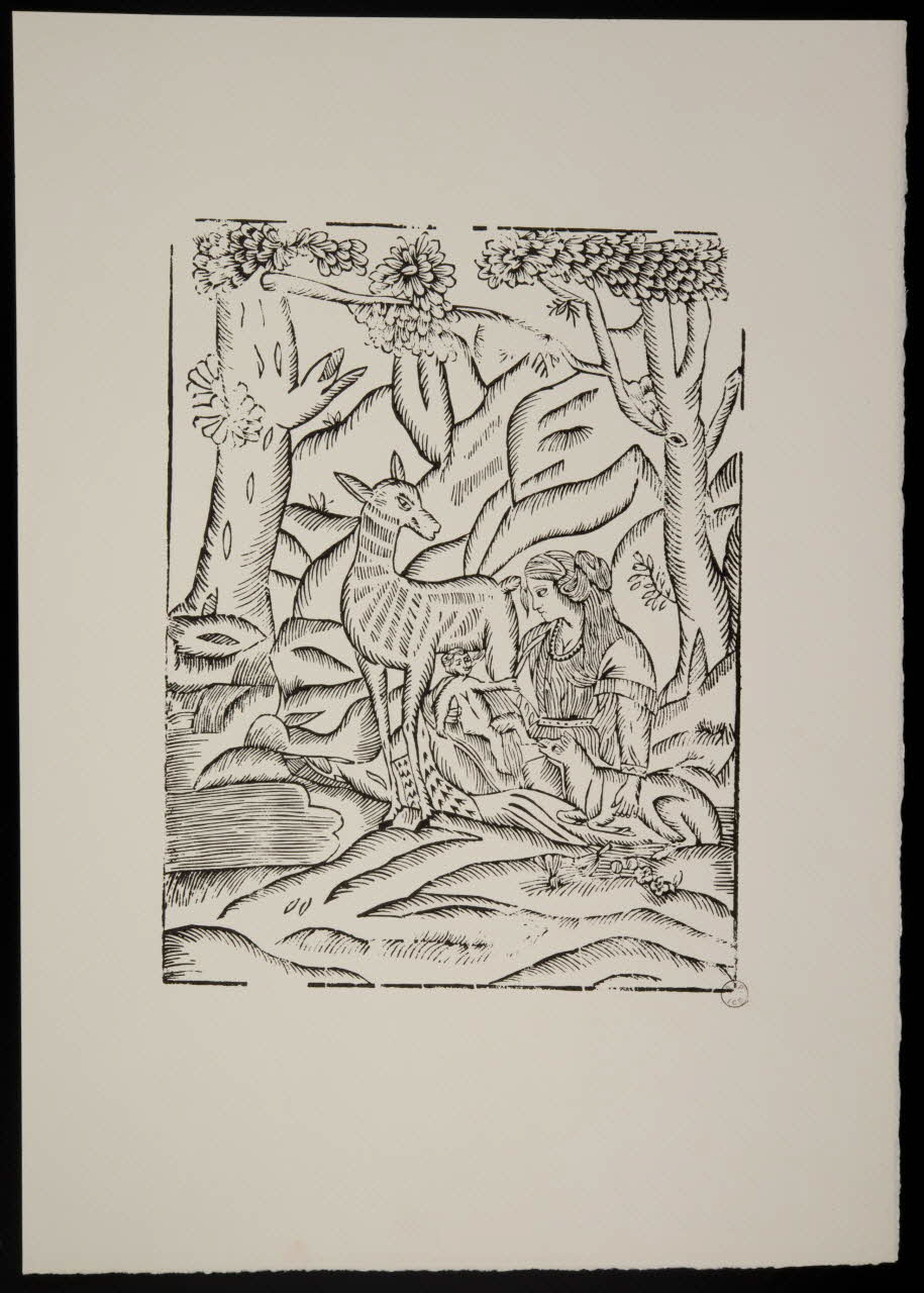 estampe Mère et son enfant dans une forêt 1969.87.156 Photo