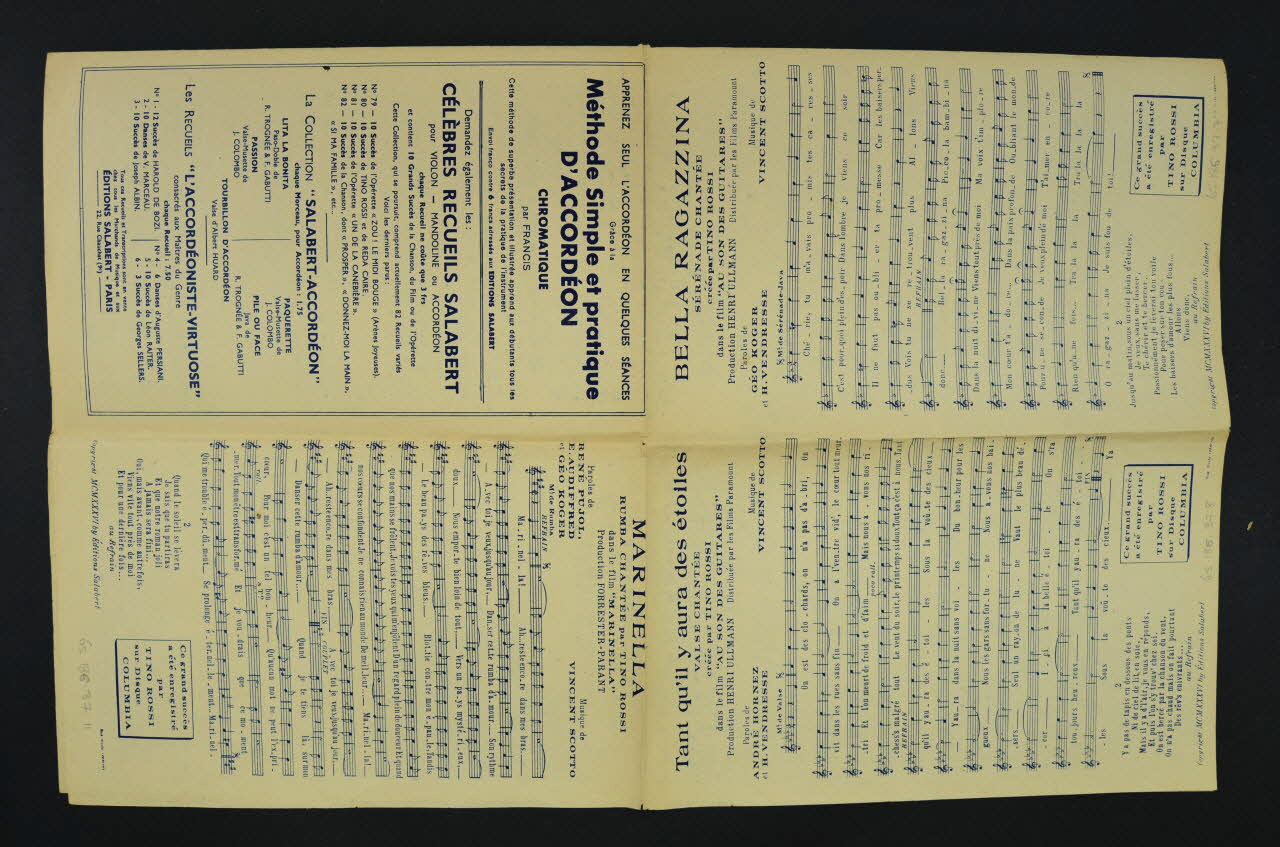 chanson petit format 1965.186.37 Photo Mucem