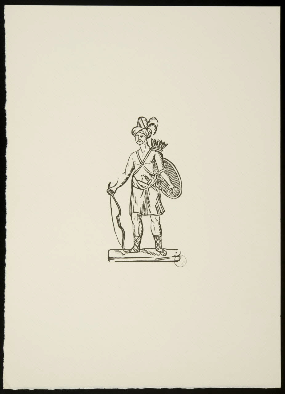 estampe Chasseur à l'archer 1969.87.173.1 Photo