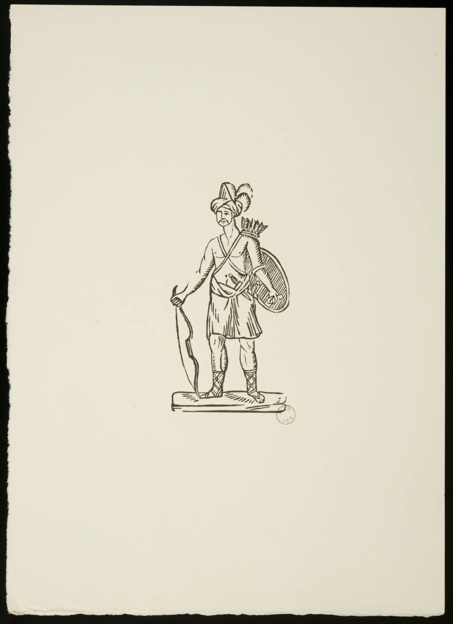 estampe Chasseur à l'archer 1969.87.174 Photo