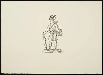 estampe Chasseur à l'archer 1969.87.176 Photo