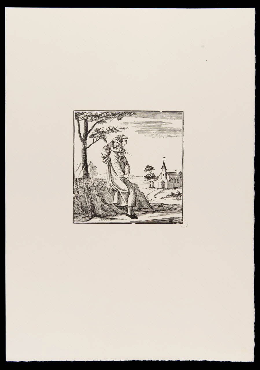 estampe Femme assise portant un enfant sur son dos 1969.87.179.1 Photo