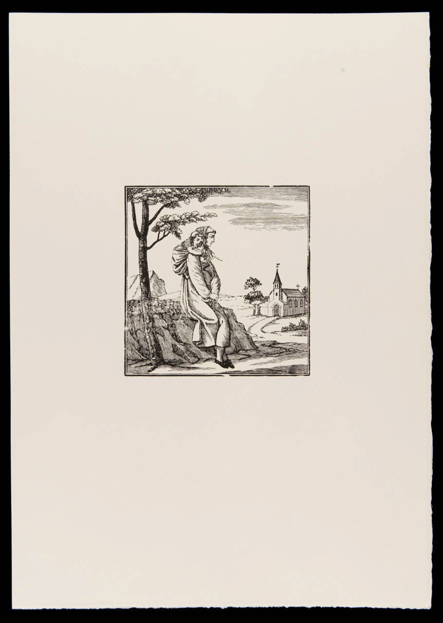 estampe Femme assise portant un enfant sur son dos 1969.87.179.2 Photo