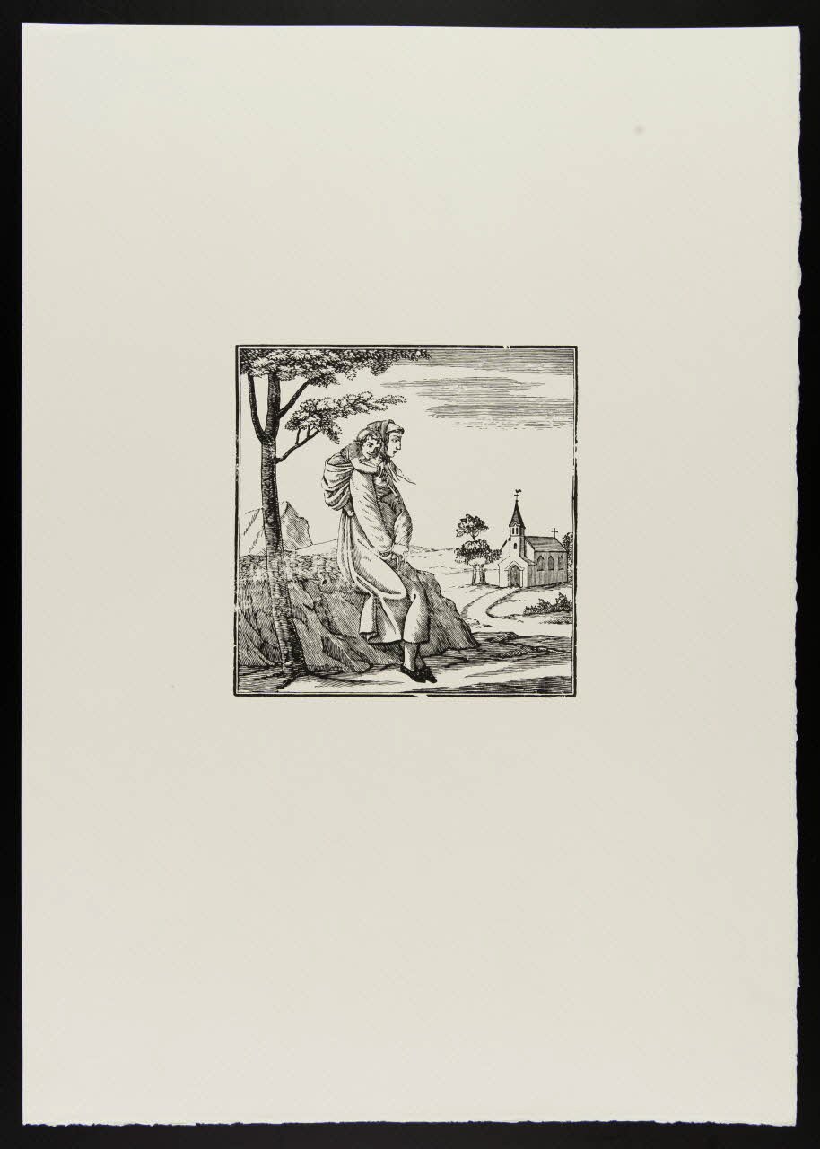 estampe Femme assise portant un enfant sur son dos 1969.87.179.3 Photo