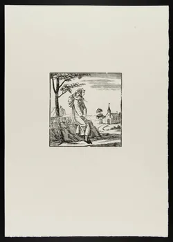 estampe Femme assise portant un enfant sur son dos 1969.87.179.3 Photo