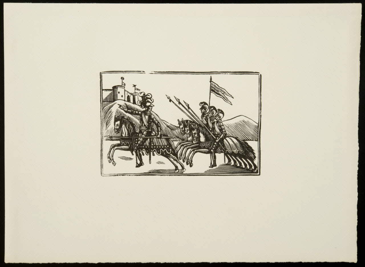 estampe Assaut de chevaliers 1969.87.183.1 Photo