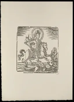 estampe St George terrassant le dragon 1969.87.189.1 Photo