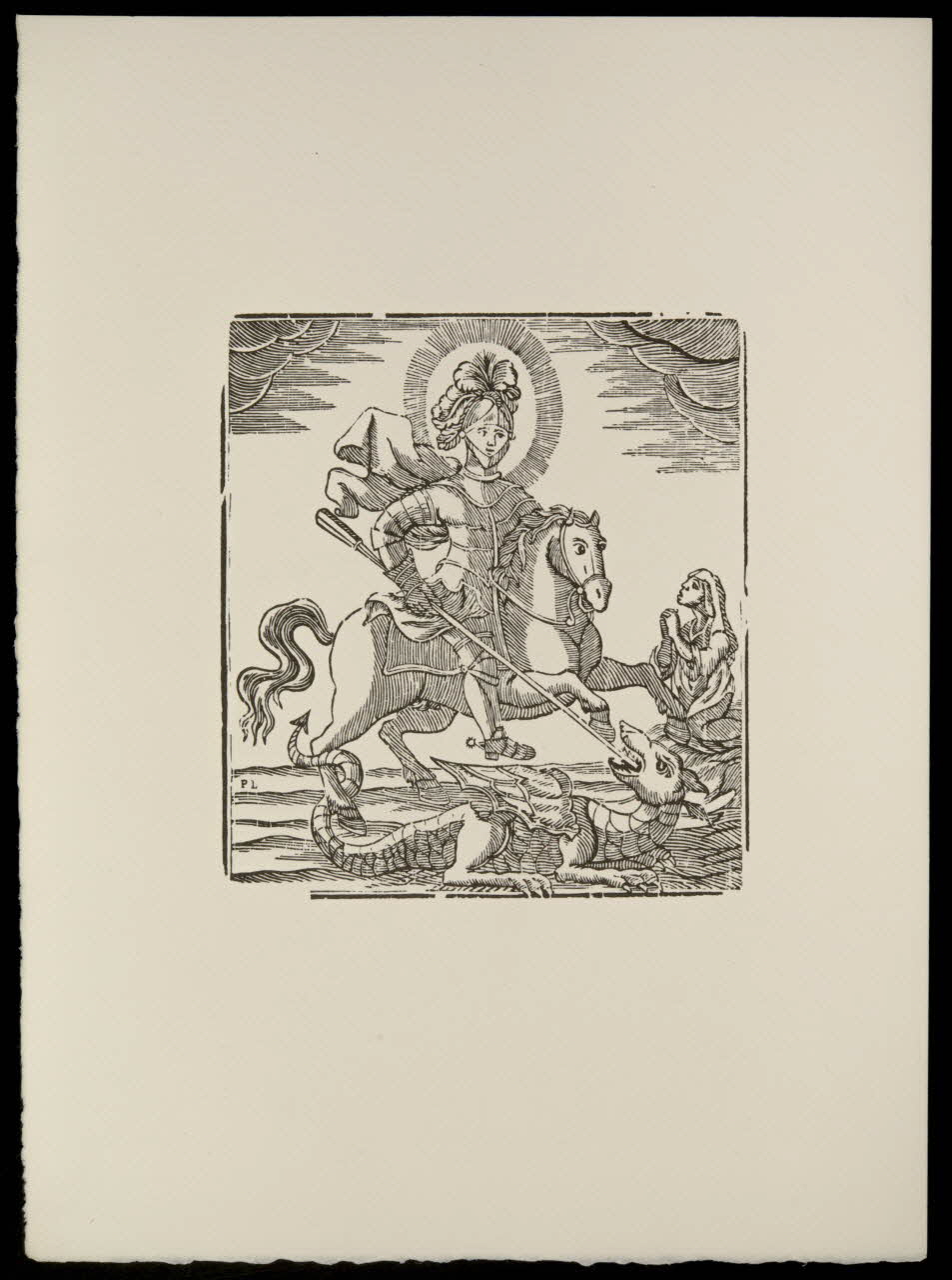 estampe St George terrassant le dragon 1969.87.189.2 Photo