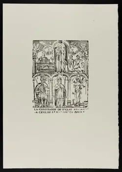 estampe LA CONFRAIRIE DE ST CLER FONDEE A L'EGLISE ST MACLOU DE ROUEN 1969.87.197.1 Photo