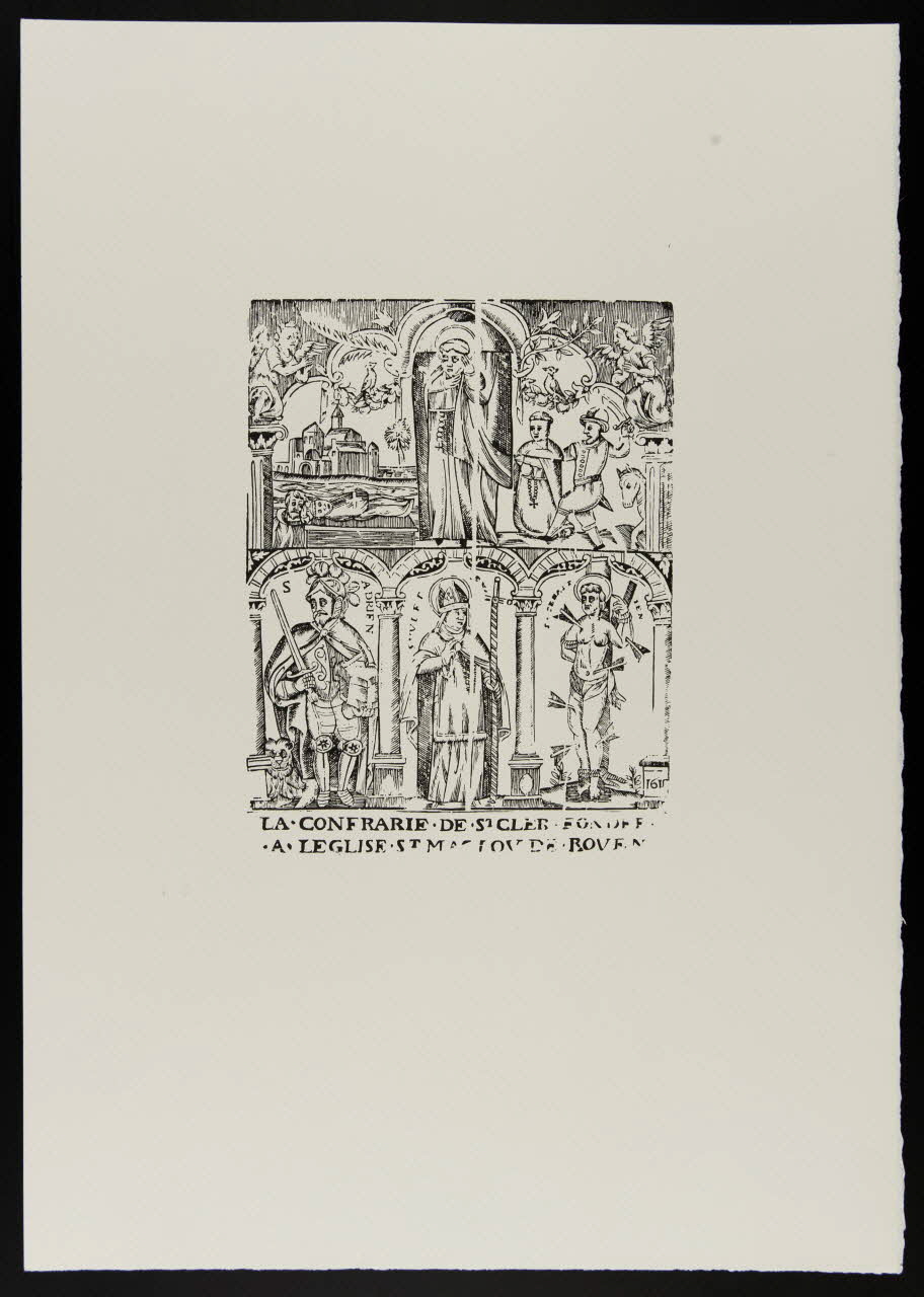 estampe LA CONFRAIRIE DE ST CLER FONDEE A L'EGLISE ST MACLOU DE ROUEN 1969.87.197.2 Photo