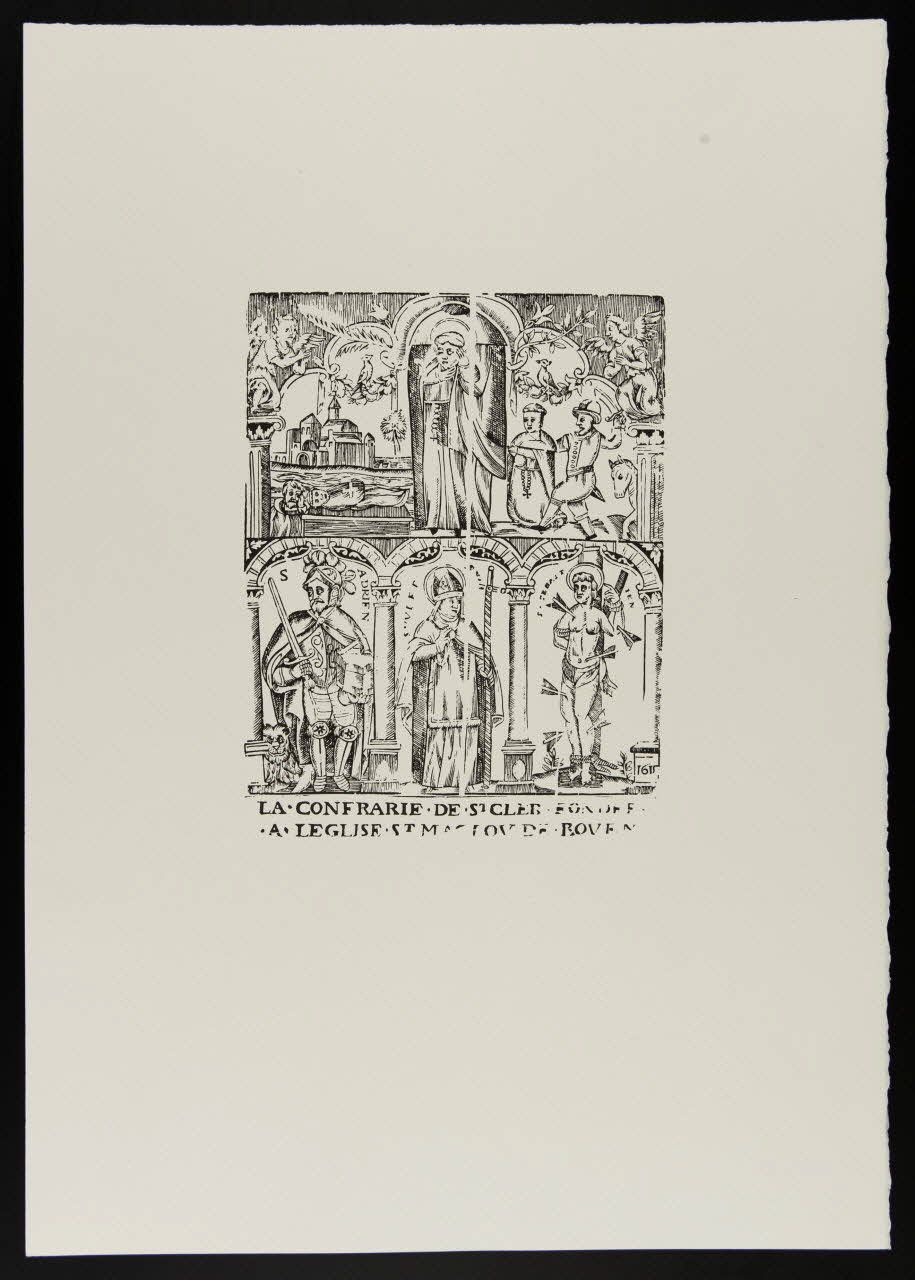 estampe LA CONFRAIRIE DE ST CLER FONDEE A L'EGLISE ST MACLOU DE ROUEN 1969.87.197.3 Photo