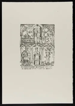estampe LA CONFRAIRIE DE ST CLER FONDEE A L'EGLISE ST MACLOU DE ROUEN 1969.87.197.3 Photo