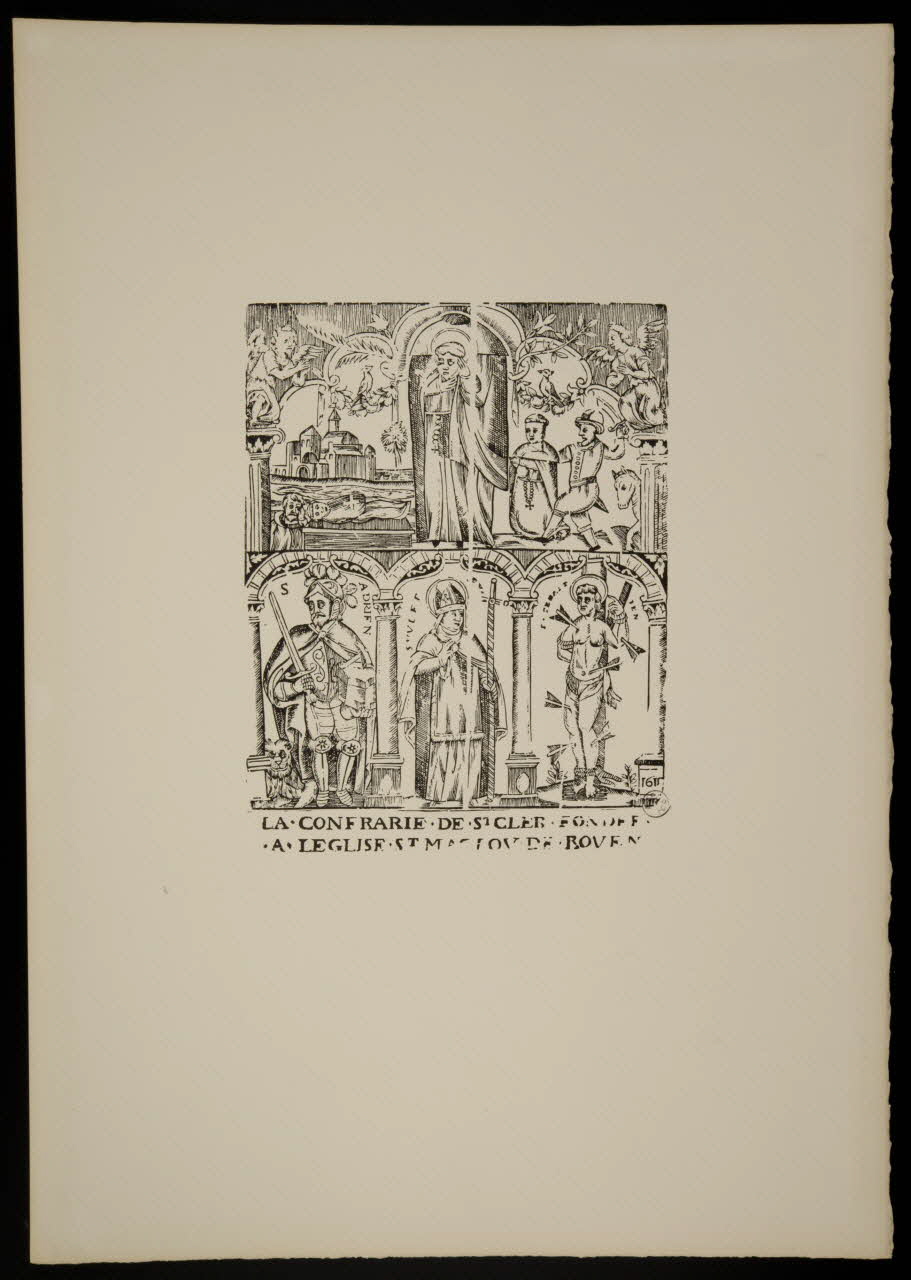 estampe LA CONFRAIRIE DE ST CLER FONDEE  A LEGLISE ST MACLOU DE ROUEN 1969.87.198 Photo