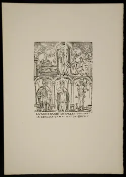 estampe LA CONFRAIRIE DE ST CLER FONDEE  A LEGLISE ST MACLOU DE ROUEN 1969.87.198 Photo
