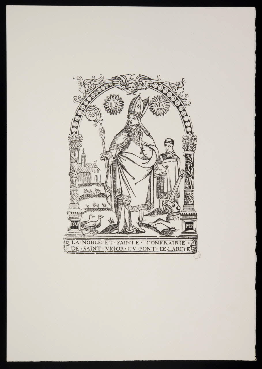 image de confrérie LA NOBLE ET SAINTE CONFRAIRIE  DE SAINT VIGOR DU PONT DE L'ARCHE 1969.87.199.1 Photo