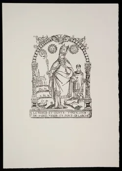 estampe LA NOBLE ET SAINTE CONFRAIRIE  DE SAINT VIGOR DU PONT DE L'ARCHE 1969.87.199.2 Photo
