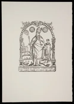 estampe LA NOBLE ET SAINTE CONFRAIRIE  DE SAINT VIGOR DU PONT DE L'ARCHE 1969.87.199.3 Photo