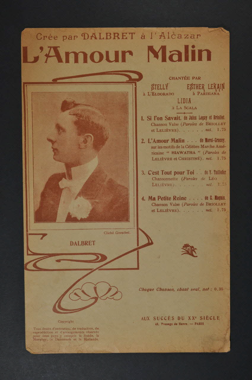 chanson petit format 1965.186.4 Photo Mucem