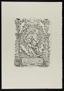 estampe LA CONFRAIRIE DE LA TRES STE TRINITE FONDEE EN L'EGLISE PAROISSIALE DU BOIS GUILLAUME LES ROUEN 1969.87.205.3  Photo