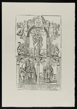 estampe LA CONFRAIRIE ET ASSOCIATION DE NOSTRE DAME DE PURETE DE STE ANNE ET DE ST NICOLAS FONDEE EN L'EGLISE DE REPAINVILLE LES ROUEN 1969.87.209.2 Photo