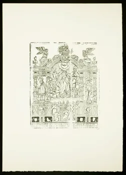 estampe Couronnement de la Vierge dans un décor architecturé 1969.87.211.1 Photo