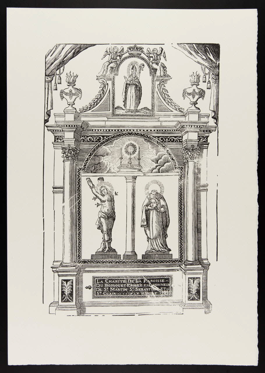 estampe LA CHARITE DE LA PAROISSE 1969.87.217.2 Photo