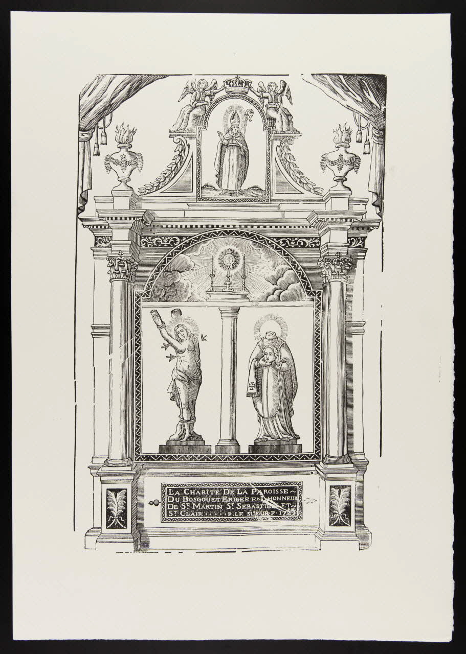 estampe LA CHARITE DE LA PAROISSE 1969.87.217.3 Photo