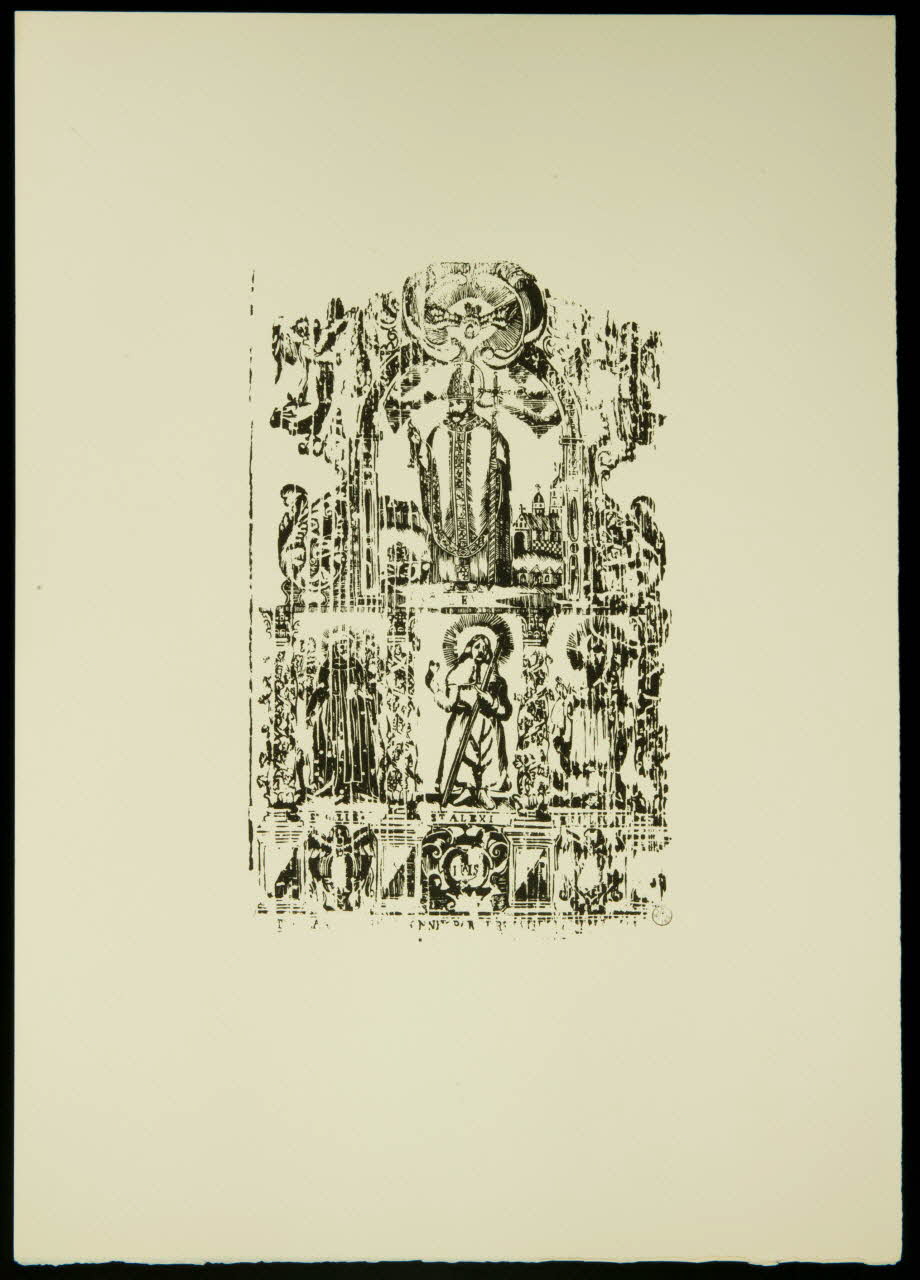 estampe Saint Leu, Saint Gilles, Saint Alexis et Saint Placide 1969.87.219.1 Photo