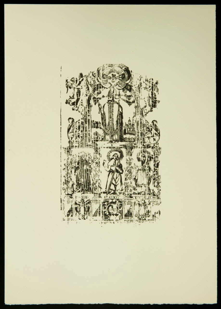 estampe Saint Leu, Saint Gilles, Saint Alexis et Saint Placide 1969.87.219.2 Photo