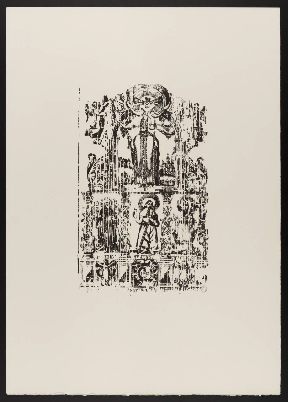 estampe Saint dans un décor d'architecture 1969.87.220 Photo