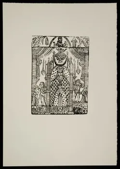 estampe La Vierge couronnée façon enluminure 1969.87.233.2 Photo