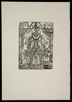 estampe La Vierge couronnée façon enluminure 1969.87.233.3 Photo