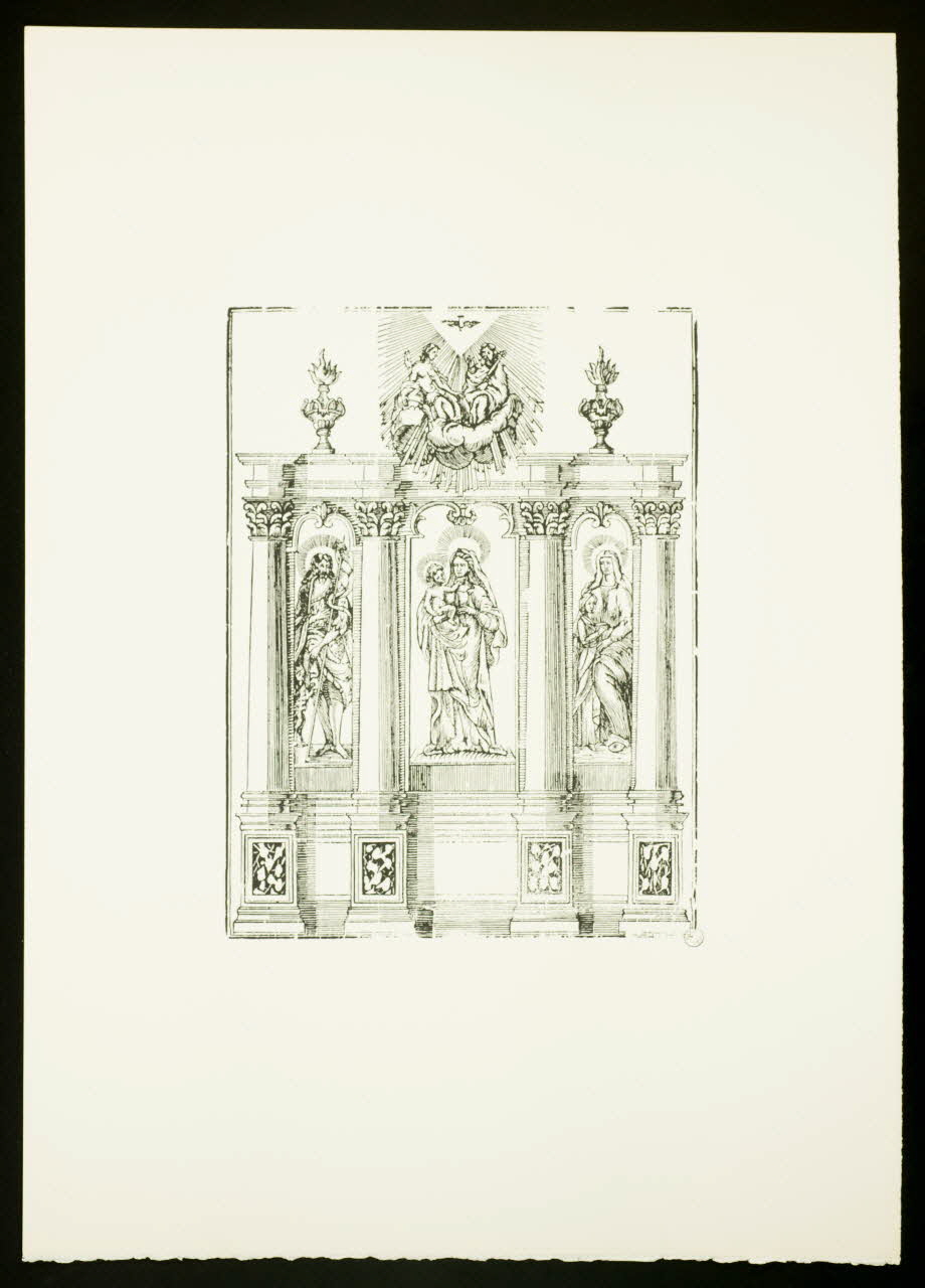 estampe Figures bibliques dans un décor d'architecture 1969.87.238.1 Photo