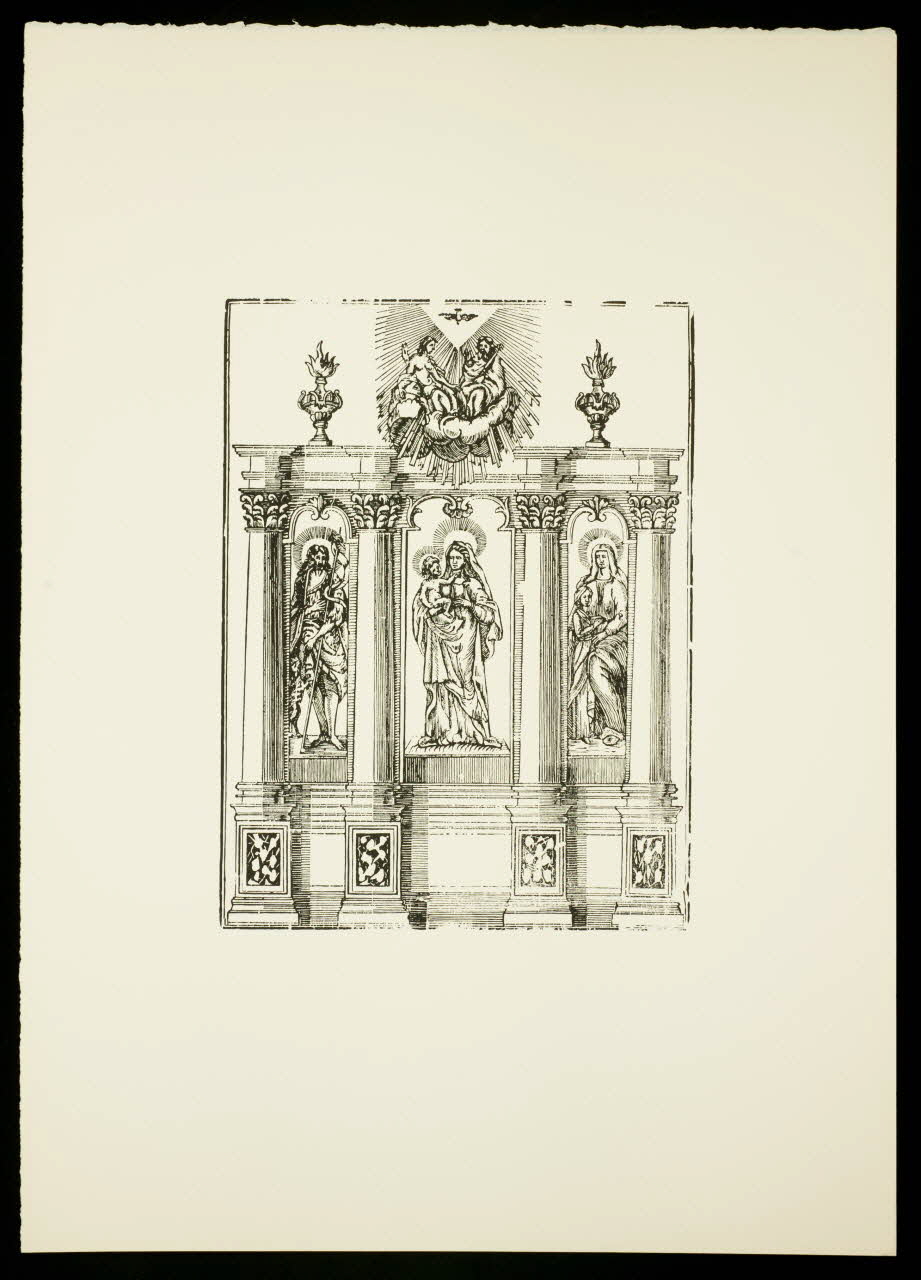 estampe Figures bibliques dans un décor d'architecture 1969.87.238.2 Photo