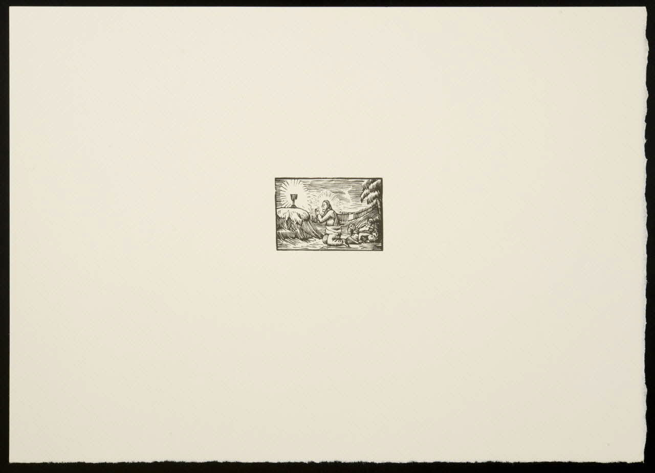 estampe Homme agenouillé priant devant un calice 1969.87.275.2 Photo