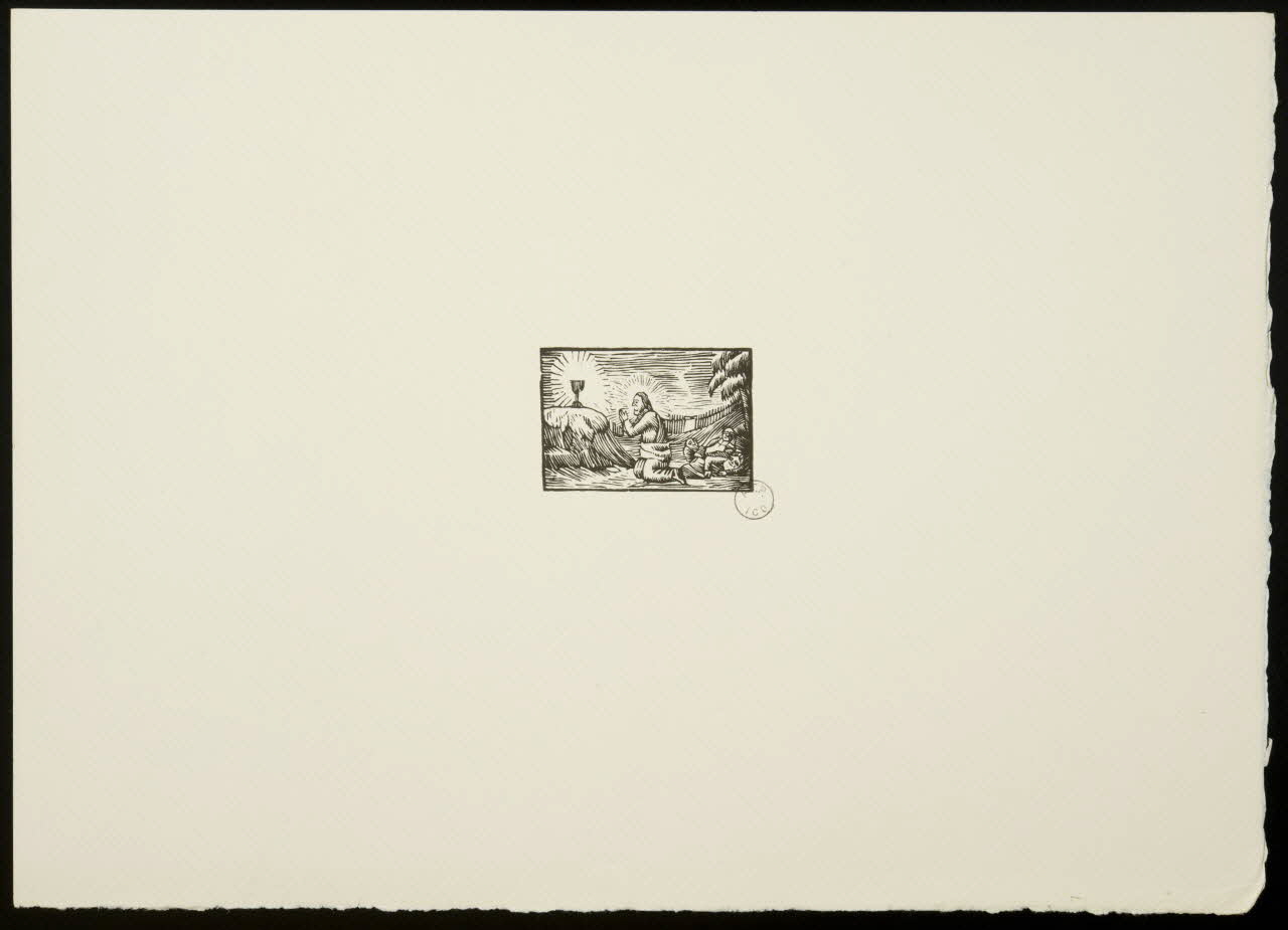 estampe Homme agenouillé priant devant un calice 1969.87.276 Photo