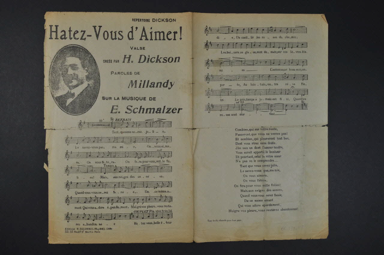 chanson petit format 1966.199.59 Photo Mucem