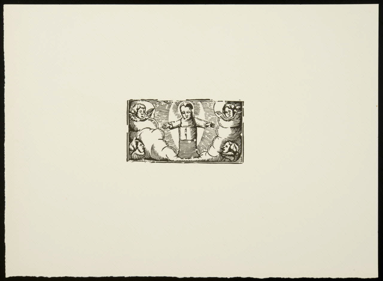 estampe Enfant Jésus entouré d'angelots 1969.87.291.3 Photo