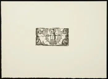estampe Enfant Jésus entouré d'angelots 1969.87.291.3 Photo