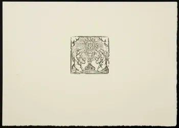 estampe Anges priant devant une représentation de la Crucifixion 1969.87.293.2 Photo
