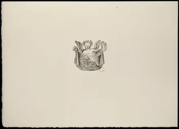 estampe Angelot présentant un drap 1969.87.296  Photo