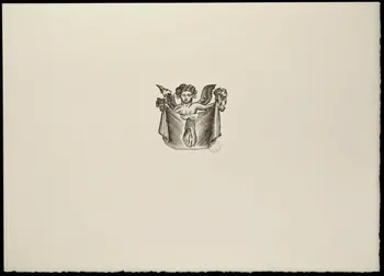 estampe Angelot présentant un drap 1969.87.297.1  Photo