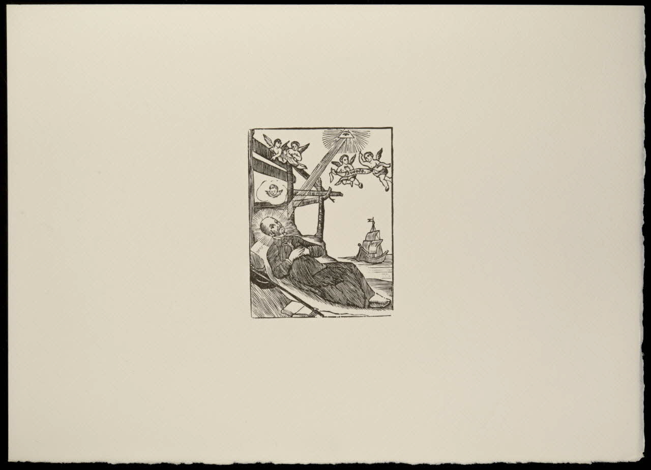 estampe Vision christique d'un Saint 1969.87.303.2 Photo