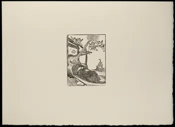 estampe Vision christique d'un Saint 1969.87.303.2 Photo