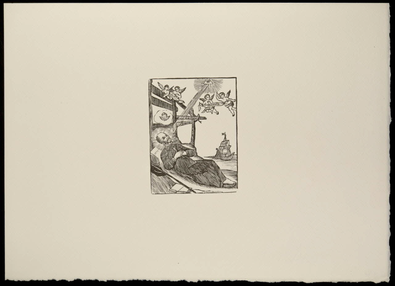 estampe Vision christique d'un Saint 1969.87.303.3 Photo